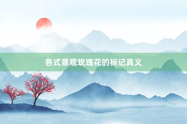 各式景观玫瑰花的标记真义
